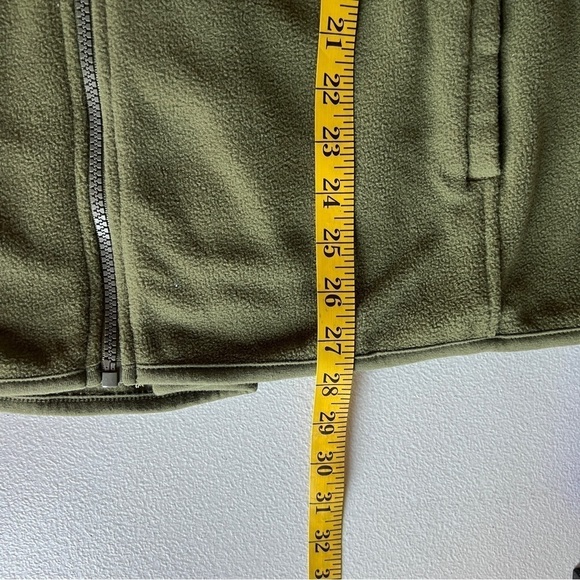 Baxter & Wells Women's Fleece Vest Zip Up Olive Green Pockets Size XL - Picture 4 of 7